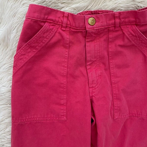Big Bud Press Work Pants Hot Pink Cotton Twill Straight Leg High Waisted Utility - Picture 3 of 13